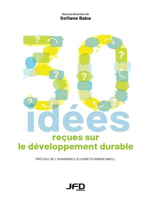 cover image of Trente idées reçues sur le développement durable